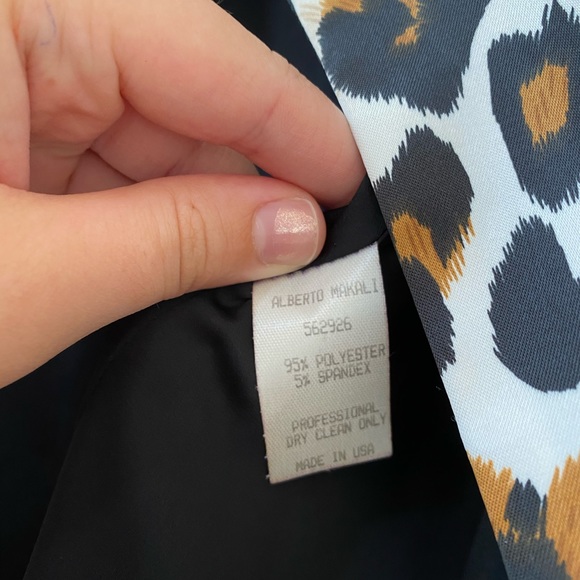 NWT Alberto Makali Leopard Asymmetrical Blazer - Picture 6 of 8